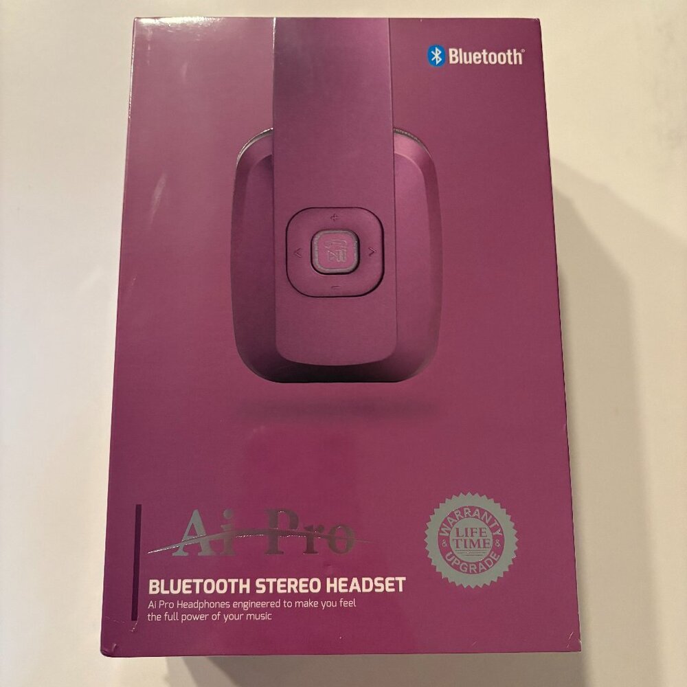 AI Pro Bluetooth Headphones Purple